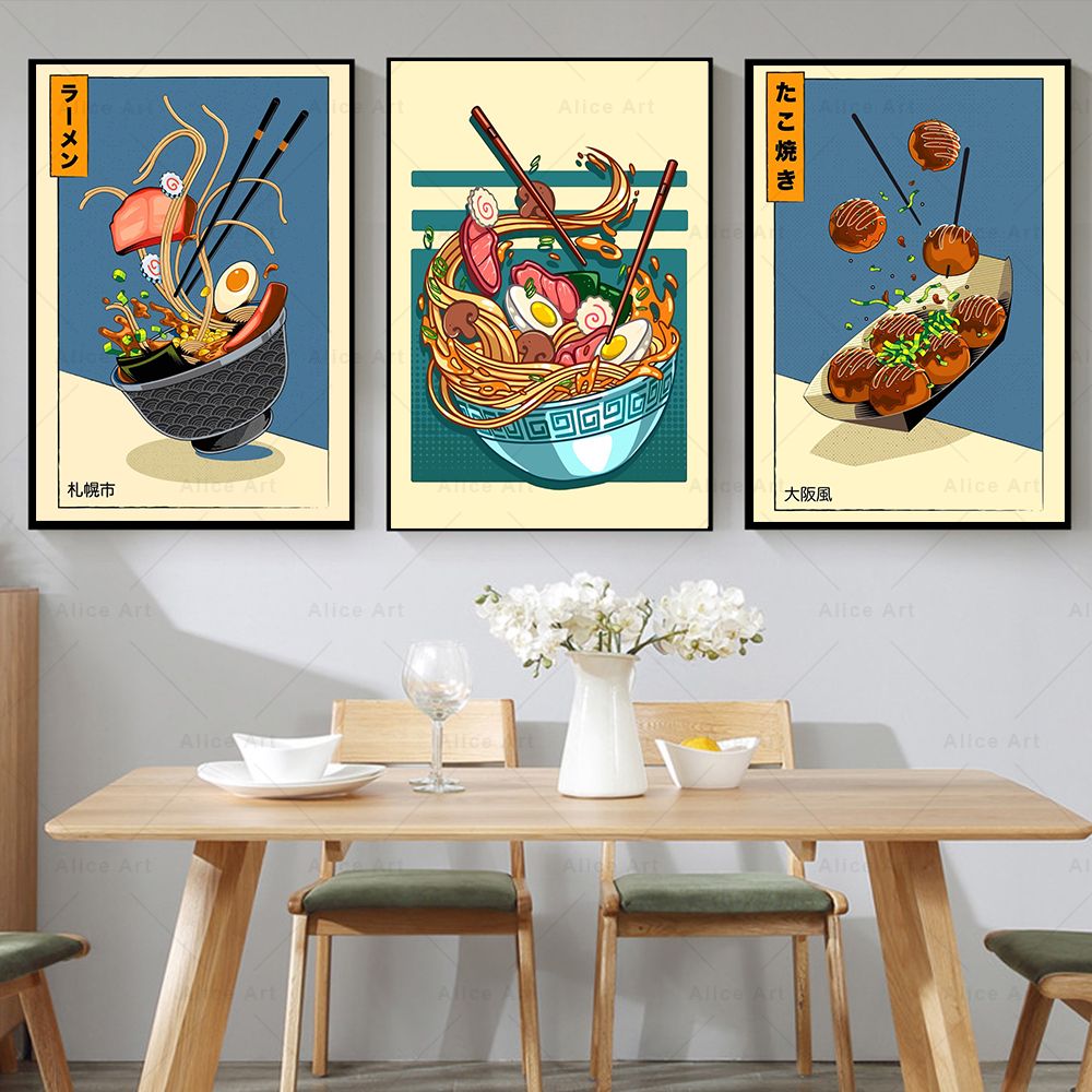 Japanese Lifestyle And Food - Styl japoński plakat do kuchni do