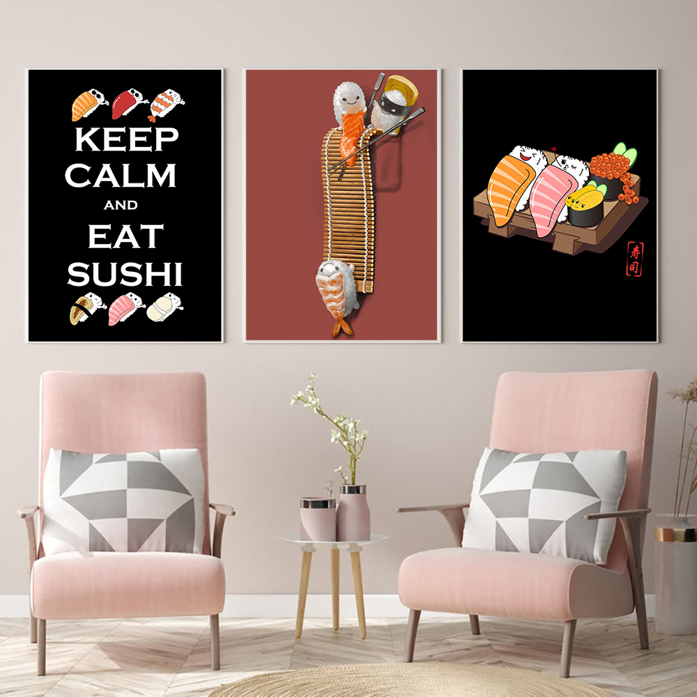 Japanese Lifestyle And Food - Japoński Styl Ramen Sushi Abstrakcyjne Kreskówki