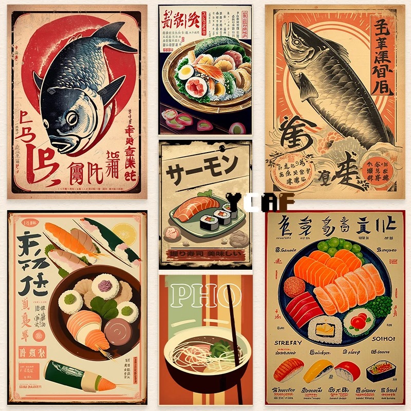 Vintage Japanese Food Poster C – Japanese Lifestyle And Food recenzja i cena
